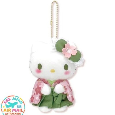 Hello Kitty Matcha Kimono Mascot Nakajima fm Japan w/Tracking
