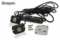2X 12/24V 4 Amber LED Flush Fit Blinklichter - Bolt On