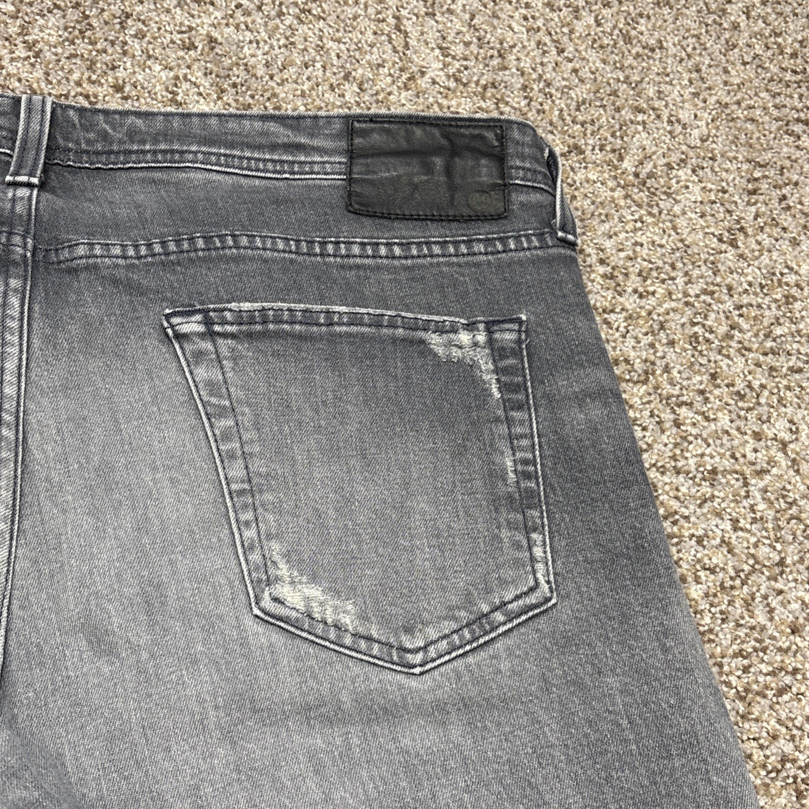 AG Adriano Goldschmied Jeans Mens 38 The Tellis Modern Slim Gray Fits 40 X 33 - View 17