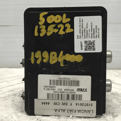 51973614 ABS Aggregat  FIAT 500L PRO (73) 1.3 Mjt (62Kw) 4 posti Mnv 5p/d/1248cc