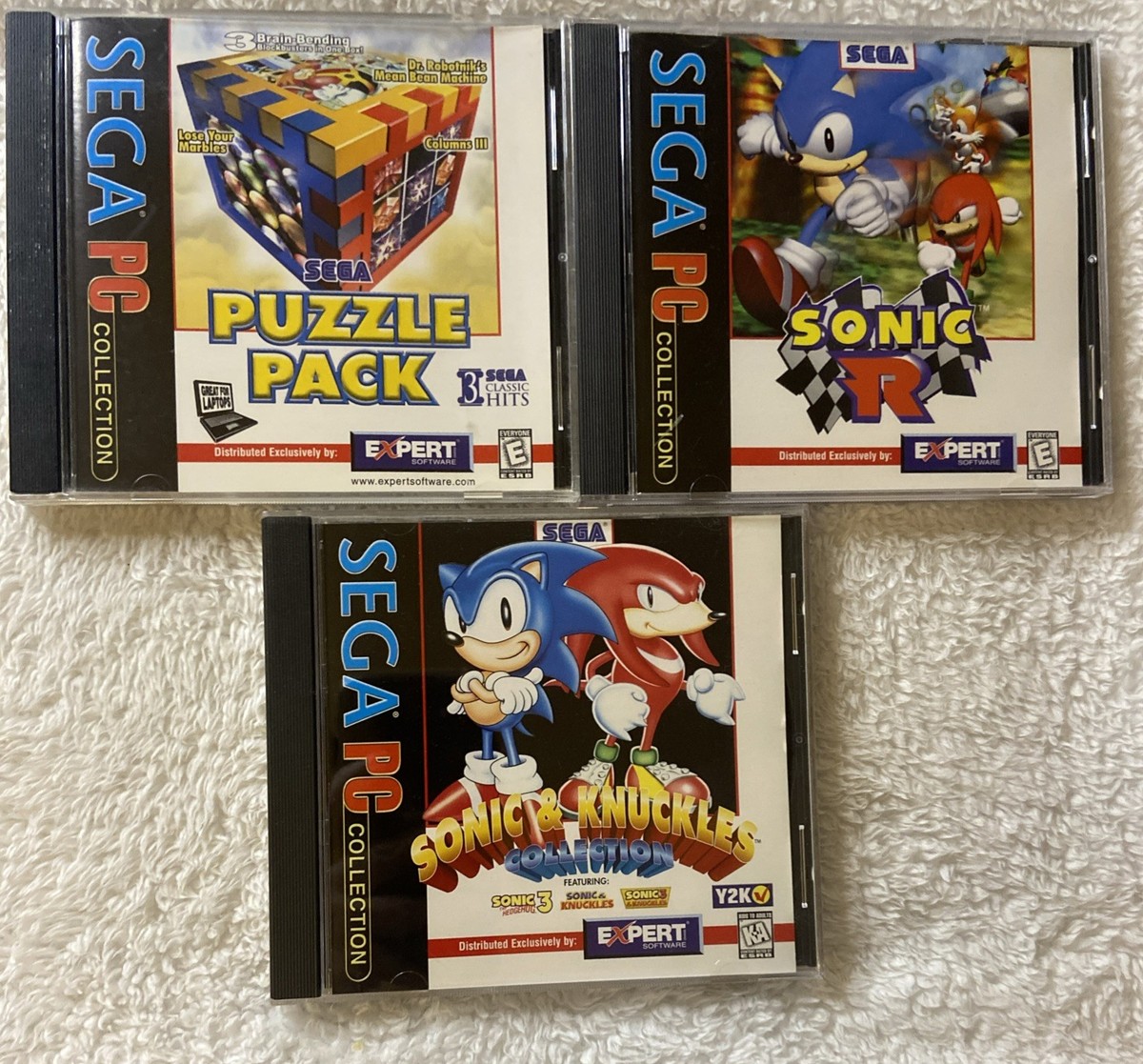 Sega PC Collection Sonic R Sonic & Knuckles Sega Puzzle Pack CD