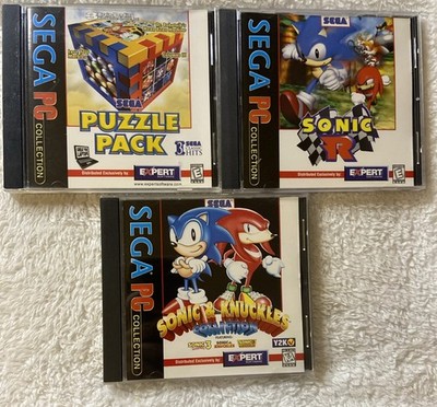 Sega PC Collection Sonic R Sonic & Knuckles Sega Puzzle Pack CD