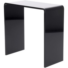 Plymor Black Acrylic Vertical Rectangular Display Riser, 8" H x 8" W x 4" D
