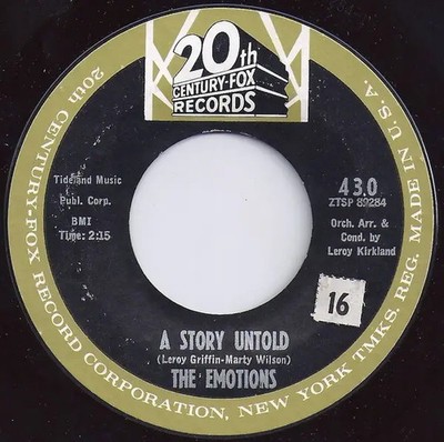 The Emotions A Story Untold / One Life, One Love, One You COMPANY SLEEVE