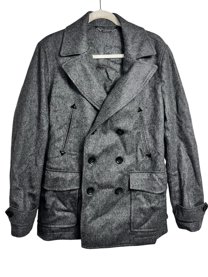 Hardy Amies мужчин размер 44 уголь серый двубортный куртка Peacoat официальный - Изображение 2 из 4