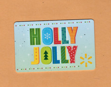 Collectible Walmart Gift Card - Holly Jolly Christmas - No Value - FD110179