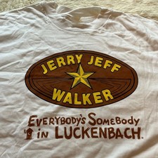 Vintage Jerry Jeff Walker Cotton Men S-235XL T-Shirt 20D1892