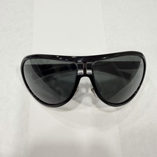 Authentic Gucci GG1566/S REE95 Black Oversized Shield Sunglasses 66-09-120 Italy