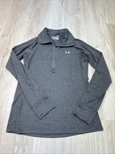 Under Armour Tech Twist Women  s 1/2 Zip Sweatshirt Pullover Heather Carbon Gray