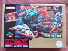 Street Fighter II SNES Super Nintendo PAL Game Cartridge Boxed with manual
