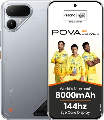 Tecno Pova Curve 2 5G (Silver 8GB RAM, 128GB ) Dimensity 7100 Global Version.