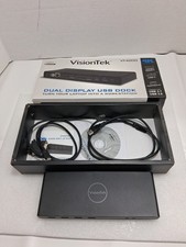 VisionTek VT4000 Dual Display 4K Docking Station 901005. No Power Cord.
