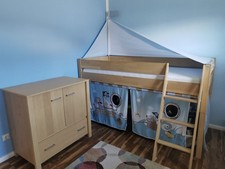 Komplettes Kinderzimmer von Paidi Modell "Eike" in Eiche massiv !