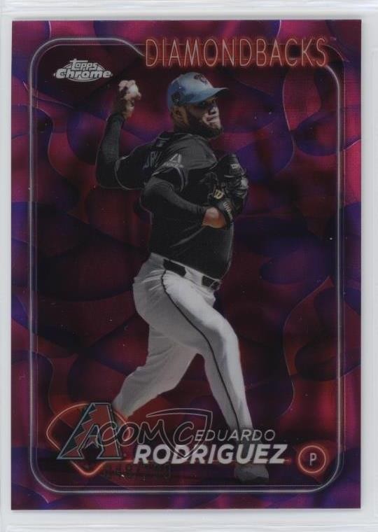 2024 Chrome Update Magenta & Purple Lava Lamp Refractor Eduardo Rodriguez 1i1l