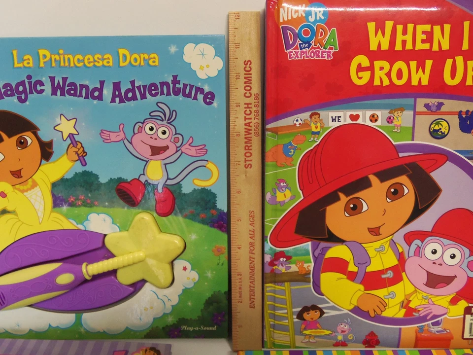 Lot of 7 RARE Dora The Explorer Children Books - Magic Wand Play Sound Dance etc - Image 4 of 4
