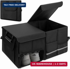 Dntorx Trunk Organizer for SUV - 60L, Foldable Car Trunk Organizer Bags with Lid