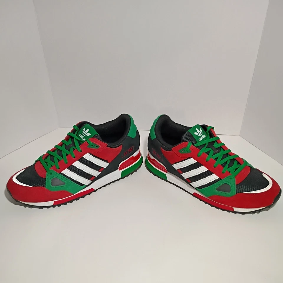 Adidas Originals ZX 750 ‘Palestine’ Mens US 10 Running Shoes FZ5895 Green Red - Image 3 of 4