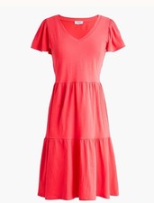 J.Crew Small Lightweight Pink Short Sleeve Mini Dress For Beach Warm Weather