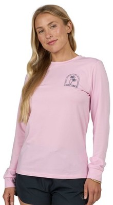 Salty Crew Archway Women's Long Sleeve Sun Shirt - Pink Skies - New