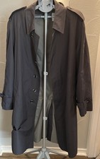 Vintage 50s Crownwear Overcoat 46 Long Trench Coat 1950s Supernatural Cass