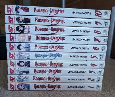 Rosario + Vampire Volume 1-10 Set First Print Akihisa Ikeda VIZ English Manga