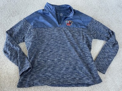 Wichita Wind Surge MILB Baseball Antigua Blue Long Sleeve Pullover Shirt Size XL