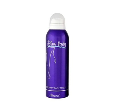 NEW RASASI BLUE LADY DEODORANT BODY SPRAY FOR WOMEN WITH FREE SHIPPING - 200 ML