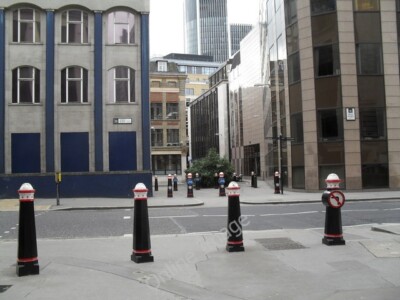 Foto 6x4 Grenze von Bevis Marks und Duke's Place von Creechurch Lane L c2010