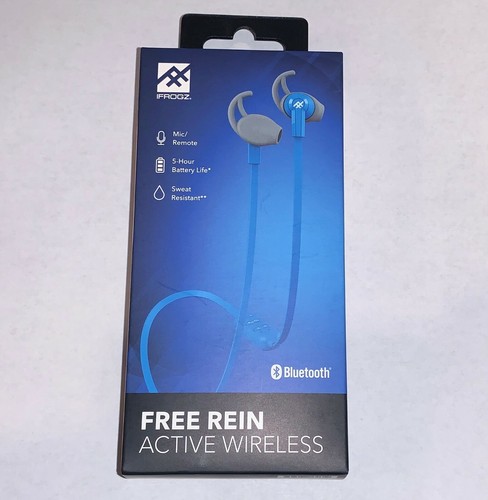 IFrogz rienda suelta activo Auriculares Inalámbricos Bluetooth Azul Nuevo  en Caja | eBay