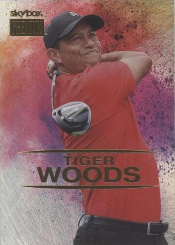 2021 Skybox Metal Universe Champions Tiger Woods Star Rubies /50