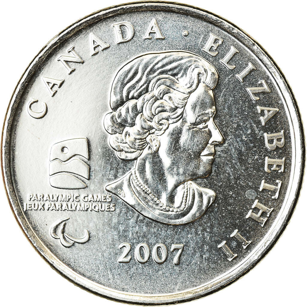 Canadian Coin Canada 25 Cents | Queen Elizabeth II | Wheelchair