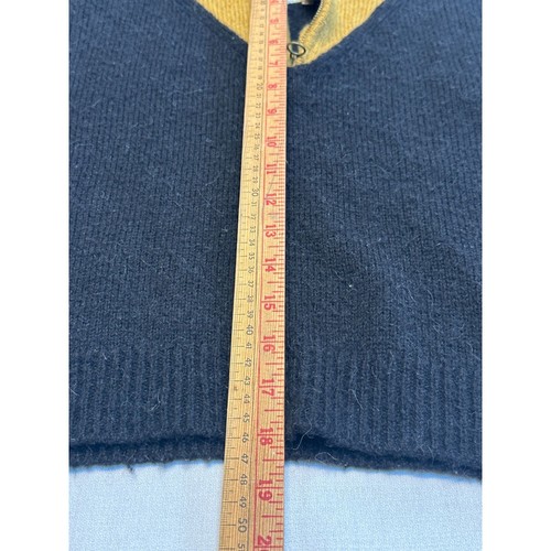 Boys Zipper Sweater Size 8/10 Black & Mustard Cozy Knit Polder X Monoprix Kids' - Picture 4 of 9