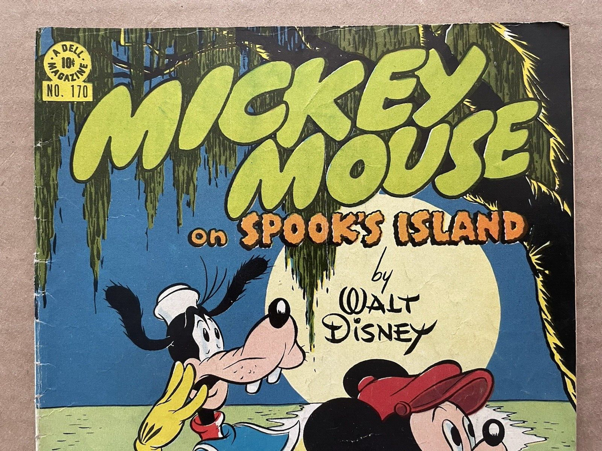 Vintage MICKEY MOUSE on SPOOK'S ISLAND by Walt Disney #170 Comic