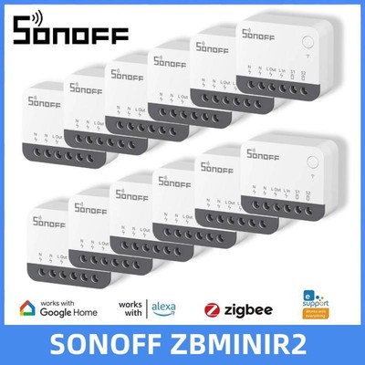 SONOFF ZBMINIR2 Extreme Zigbee Smart Switch 1-10PCS Detach Relay Remote Group Co