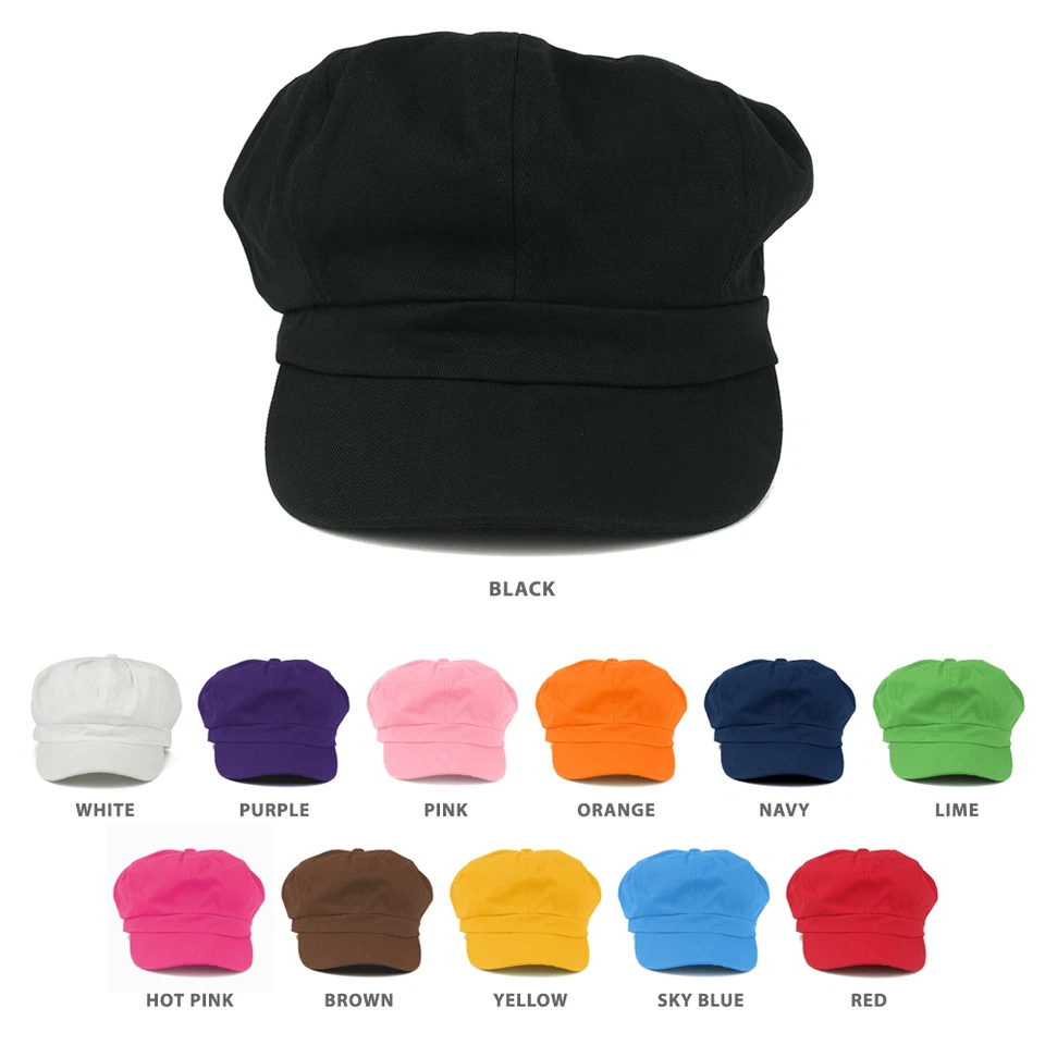 Women's Lightweight 100% Cotton Soft Fit Newsboy Cap with Elastic Back -FREESHIP - Image 1 of 1