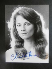 Charlotte Rampling Autogramm signed 18x24 cm Bild s/w