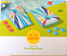 Sun Squad Inflatable Pool Bag Toss 10 Piece Set