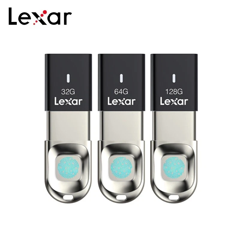 New Lexar JumpDrive Fingerprint F35 PRO 64GB 128GB 256GB USB 3.0 USB Flash Drive - Image 2 of 2