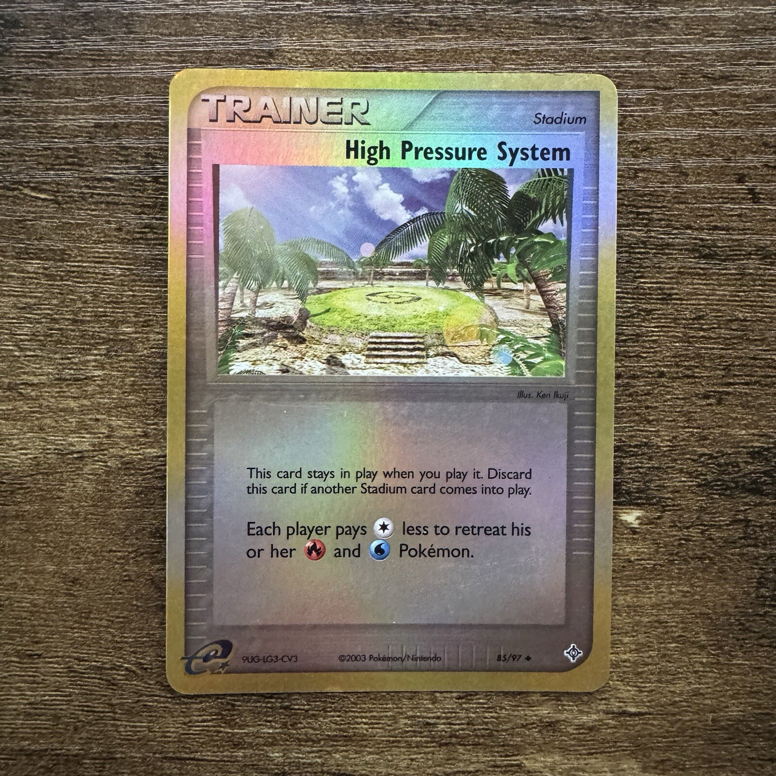 High Pressure System 85/97 Uncommon Reverse Holo Pokemon Card EX Dragon - Played