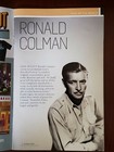 RONALD COLMAN  "TCM" NOW PLAYING JULY 2017, 50 YEARS OF HITCHCOCK  — photo 3
