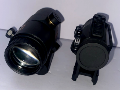 Redfield Ace 1x Red Dot With 3x Magnifier (missing A Screw) Used