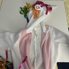 Fleece Zip up Unicorn Costume 18  inseam/ 19  Sleeves Costume