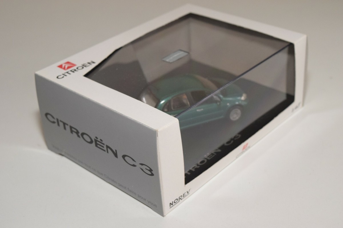 Norev 1/43 Citroën C3 Verte 2002 – Miniature Collection Avec Boîte, Occasion