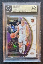 #/149 Lonzo Ball BGS 9.5 GEM MINT 2017-18 Panini Select White Prizms RC #28