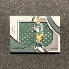 2022 Immaculate AARON RODGERS #CIJ-ARO Clearly 36/99 JERSEY JUMBO PATCH - CARD