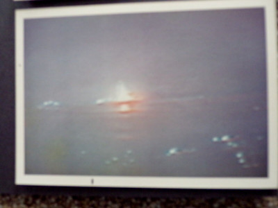 VTG APOLLO 17 Mission Color TV Photo, Night Launch  (3.50'' x 5.00'') New 0494-12