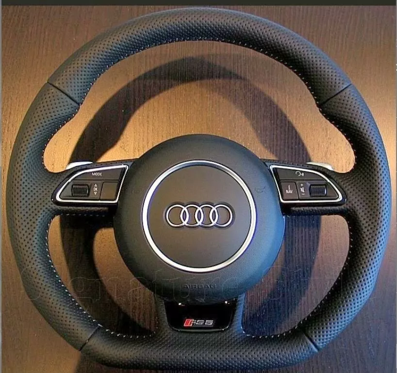 Audi RS5 Flat Bottom steering wheel S5 A5 RS3 RS4 RS6 TT RS A4 Q5 Q7 A8 S Line