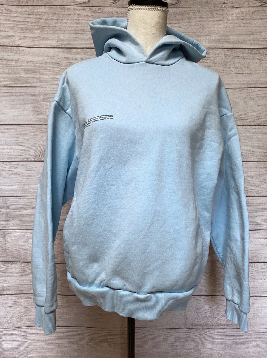 Sheer Blue Oversized Full-Zip Hoodie - Depop