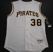 Mens 48 Jason Bay Pittsburgh Pirates Majestic Authentic Sewn jersey signed NWT