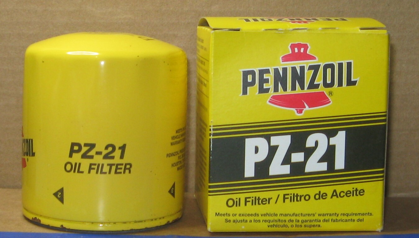 PENNZOIL PZ21 cross reference oil filters